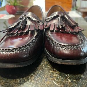 Cole Haan Men's Dark Red Tassel Loafers